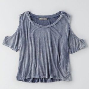American Eagle cold shoulder top!